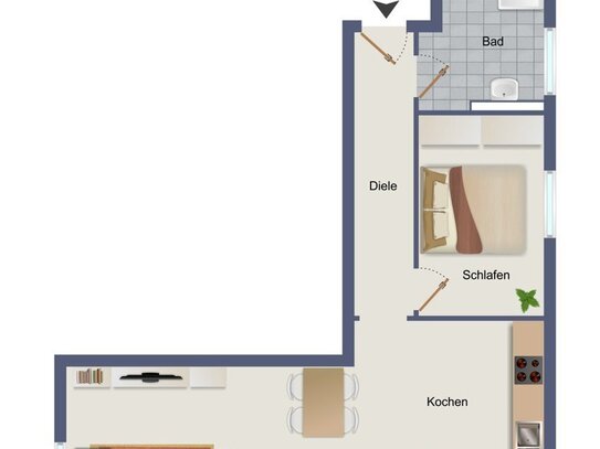 URBAN LIVING - Wohnen in der Karlsvorstadt in Öhringen Haus B Wohnung 1 im EG