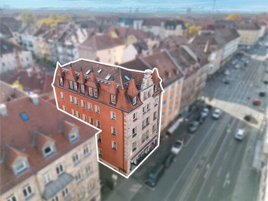 Vermietete 1-Zimmer-Wohnung mit Balkon im zentral gelegenen Steinbühl, Nürnberg