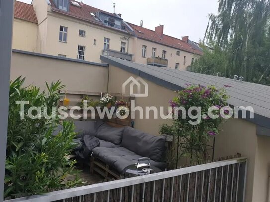 [TAUSCHWOHNUNG] großzügige 2 Zimmerwhg mit sonniger Dachterrasse + Balkon