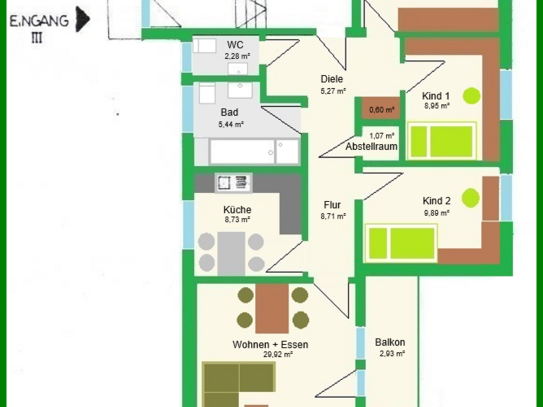 4 Zimmer-Erdgeschoss-Wohnung in Wittlich-Wengerohr