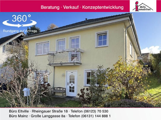 Top-Lage in Budenheim: Großes Einfamilienhaus mit Balkon, Terrasse und Garten