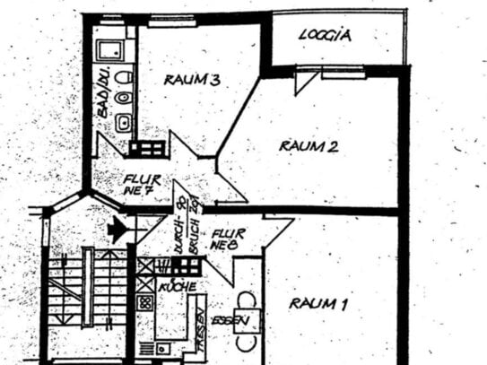 Bezugsfreie 3-Zimmer-Wohnung