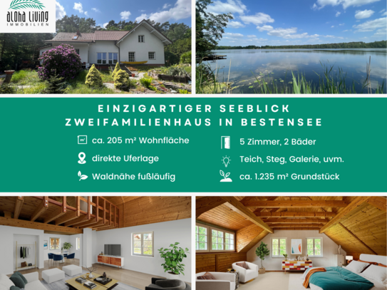 Frische Waldluft mit einzigartigem Seeblick: Das Haus am See auf großem Grundstück