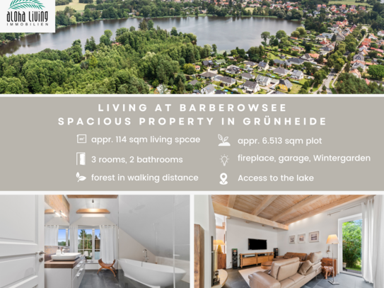 Unrivalled view: Exclusive lakeside site with 6,315 sqm and detached house in Grünheide