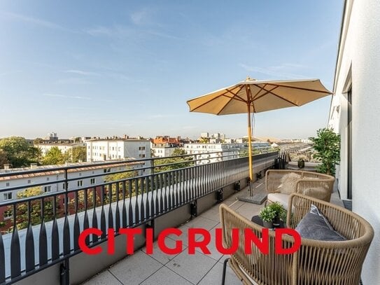 Neuhausen/Zentrale Citylage - Helles Penthouse mit weitläufiger Sonnenterrasse und modernem Ambiente