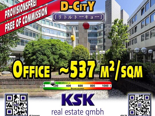 Moderne Offices in "Little Tokio", Düsseldorf ~537 m²/sqm