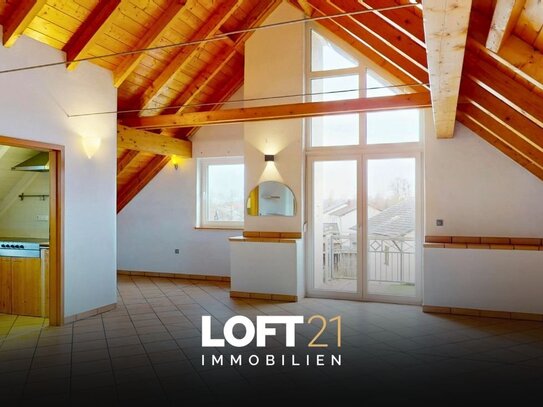 ** Lichtdurchflutete Dachgeschosswohnung mit Balkon und Studio im Ingolstädter Süden **