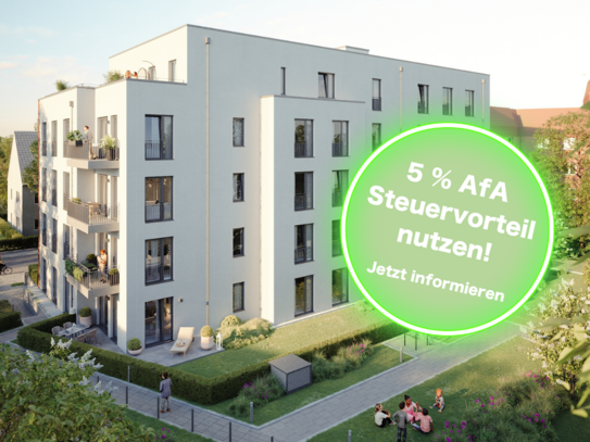 VERTRIEBSSTART! 2 Zi. Neubau-Eigentumswohnung mit Süd-Garten.