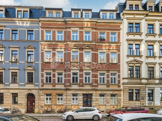 Pflegeleicht und praktisch: 2-Zimmer-Wohnung im Gründerzeitflair mit Südbalkon in Top-Lage