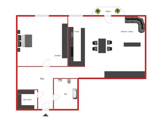 Gemütliche 2-Zimmer Wohnung mit Tiefgaragenstellplatz