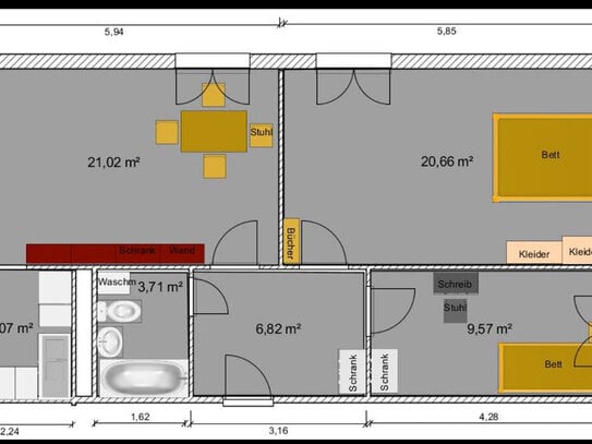 Hochwertige 3-Zimmer-Wohnung mit traumhaftem Ausblick in bester Berliner Lage