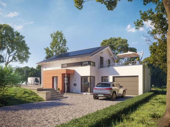 Exklusives Einfamilienhaus mit Dachterrasse und Garage - Neubau auf Traumgrundstück