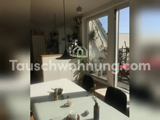 [TAUSCHWOHNUNG] loftig und sonnig gegen 4 Z.- mit Balkon/Terrasse/Garten