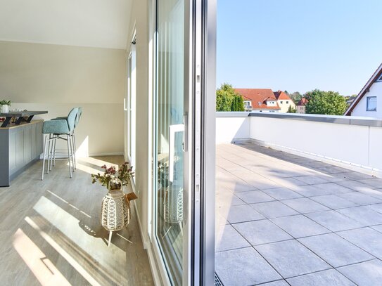 Einmalige Penthousewohnung mit großzügiger & sonniger Dachterrasse im Neubau