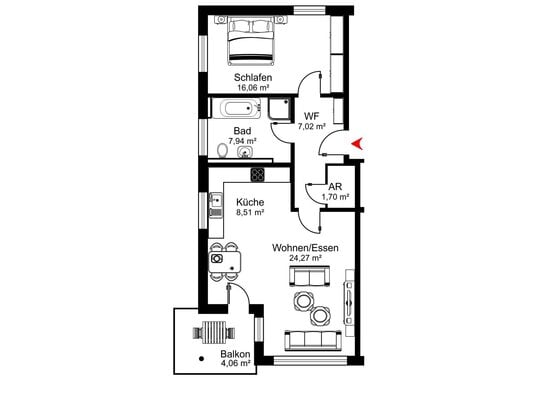 F&D | Scheffelstraße - Wohnung 12 - Haus 2