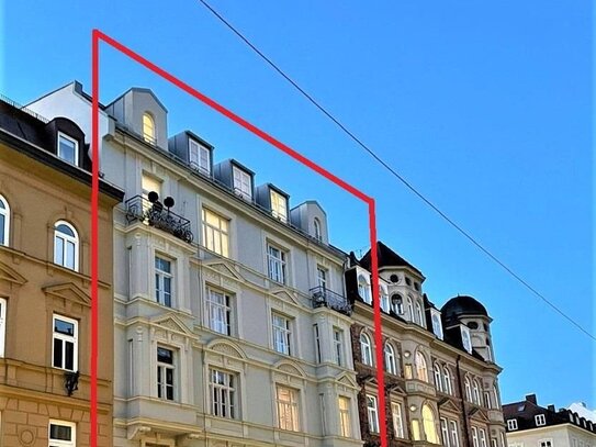 Brück Immobilien - Bestlage Schwabing - Denkmalgeschützter Altbau - Vermietete 2 Zi.-ETW