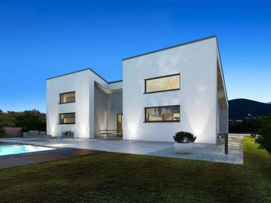 Auf einer Ebene wohnen im exklusivsten Design mit viel Platz ! Mit Grundstück berechnet!