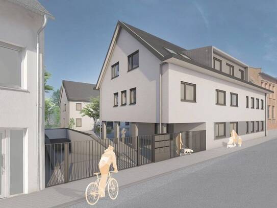 Schicke-Neubau-Dachwohnung in Bischofsheim Ortsmitte