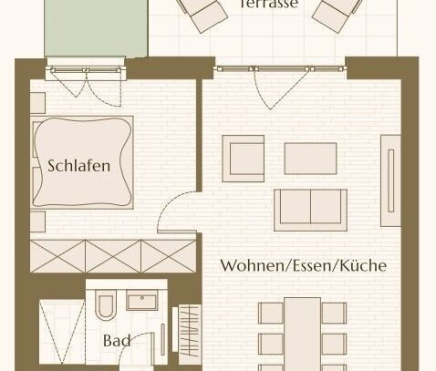 Herrliche 2-Zimmer-Wohnung mit Terrasse für schöne Stunden im Freien in Friedrichshain!