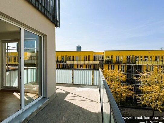 Moderne 2-Zimmer-Wohnung mit Penthouse-Feeling inkl. TG-Stellplatz in der Parkstadt Schwabing