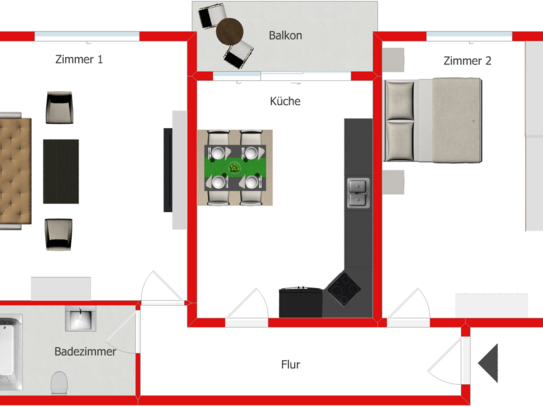 *Kapitalanleger aufgepasst* 2-Zimmer-Wohnung mit Videorundgang