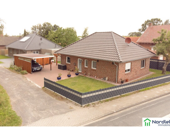 *** RESERVIERT *** Bungalow (Bj. 2021) mit Wohnkomfort im Zentrum von Rhauderfehn +++ provisionsfrei für den Käufer +++