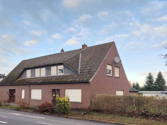 Mehrfamilienhaus (4WE) zur Miete oder Kauf im Naturpark Wildeshauser Geest, Baugrund für weitere 4 WE