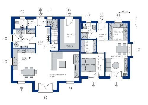 Zweifamilienhaus mit AKZENTEN aus dem Hause Bien Zenker