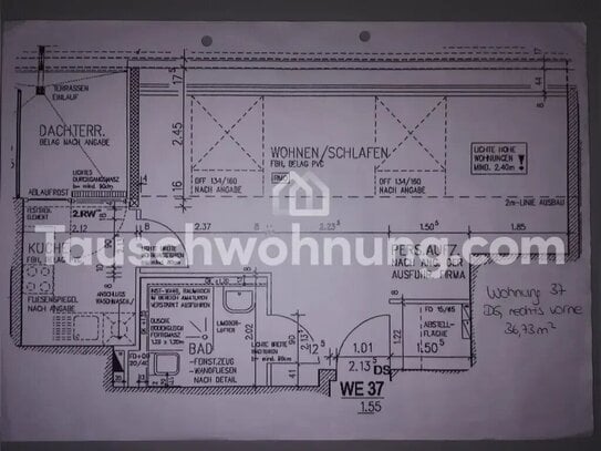 [TAUSCHWOHNUNG] Biete 1 Zimmer Wohnung, suche 2 Zimmer mit WBS.