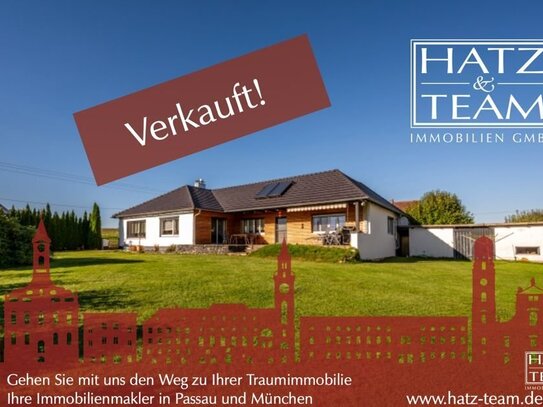 Verkauft! Bungalow im Grünen mit großem Grundstück