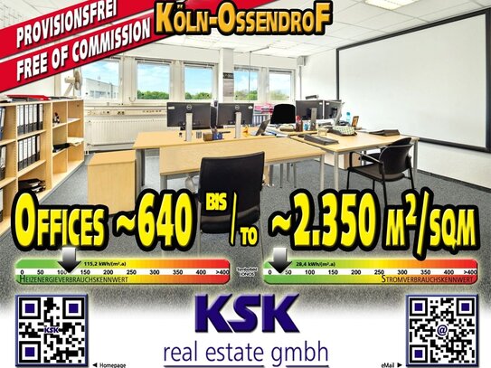 Office ~2.350 m²/sqm teilbar/divisible in ~640 m²/sqm, ~816 m²sqm