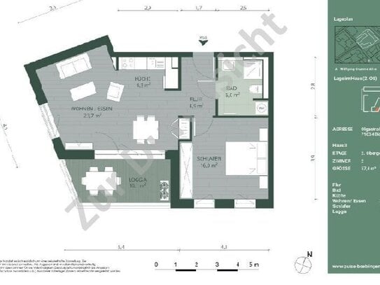 2-Zimmer Wohnung in Stadtzentrum Böblingen ab sofort zu nachmieten