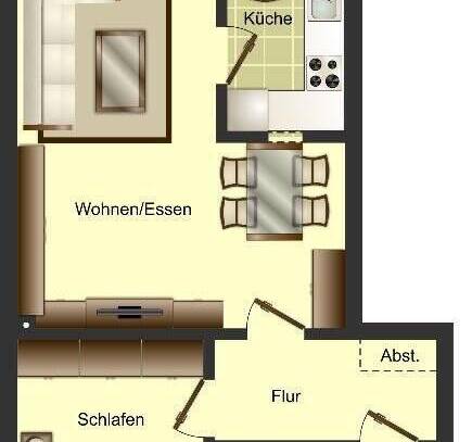 Ab 16.04. frei! 2-Zimmer-Wohnung in Düsseldorf Heerdt
