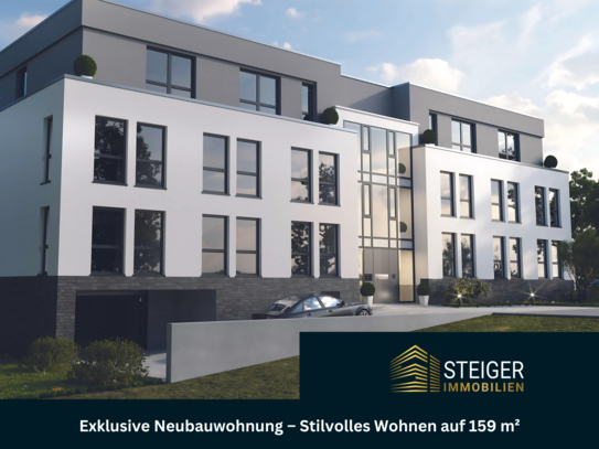 Exklusive barrierefreie Neubauwohnung - Stilvolles Wohnen auf 159 m² mit Terrasse in zentraler Lage