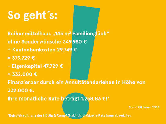 Bereits 87% reserviert! 145 m² Familienglück in Jülich I Ihr Reihenmittelhaus in neuer Wohnsiedlung!