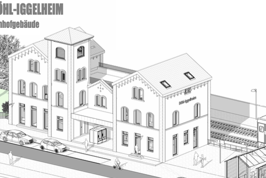 Bahnhofsgebäude Gewerbeeinheit in Böhl-Iggelheim zu vermieten