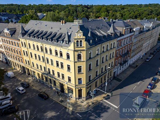 WOW! denkmalgeschütztes Mehrfamilienhaus Chemnitz über 1.400m² vermietbare Fläche in Schlosschemnitz