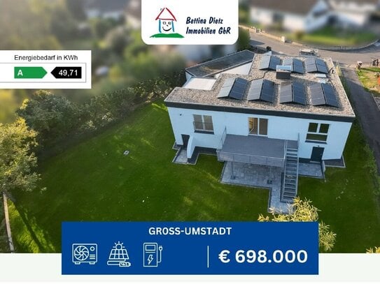 DIETZ: Provisionsfreier sanierter Bungalow! Wärmepumpe - PV - Batterie - Ladesäule - Garage - Garten