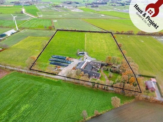 Landwirtschaftlicher Betrieb mit ca. 42.000 m² Fläche - Wohnen und Landwirtschaft nahe der Nordsee