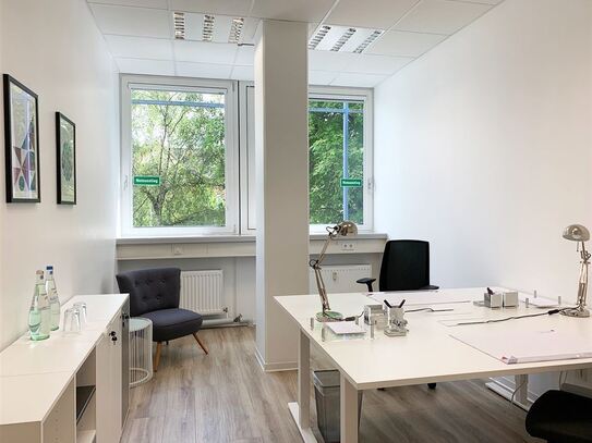 Büro im modernen Ambiente, Pauschalmiete, Sevicepaket, stillvole Lounges, Empfang