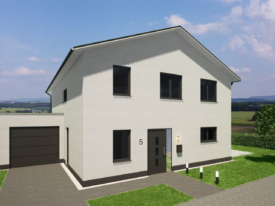 Schlüsselfertiges modernes Einfamilienhaus inkl. Garage Energieeffizientes Bauen mit KfW 40 Förderung