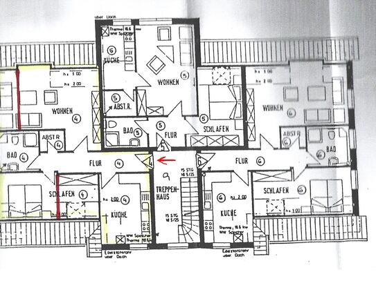 Schöne Wohnung im Obergeschoss