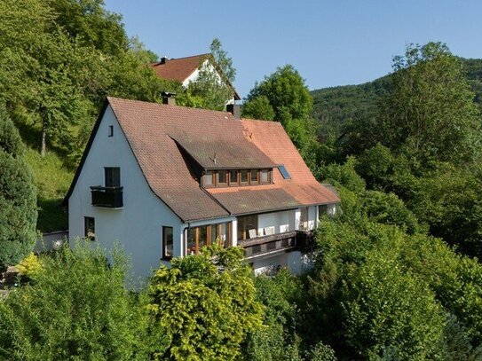 Charmantes Landhaus mit traumhaftem Ausblick - in naturnaher Steilhanglage