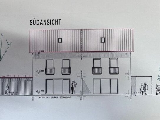 Neubau DHH (West) in schöner Siedlungslage in Mühldorf-Süd