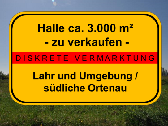 Halle ca. 3.000 m² zu verkaufen - DISKRETE VERMARKTUNG