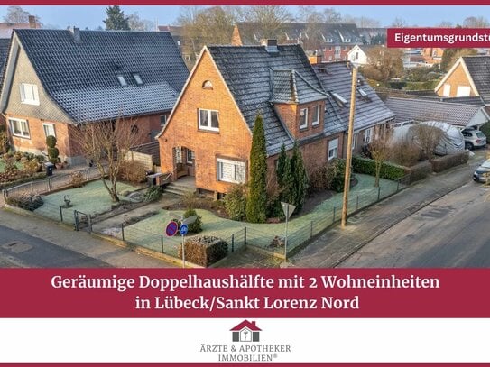 Geräumige Doppelhaushälfte mit 2 Wohneinheiten in Lübeck/ Sankt Lorenz Nord