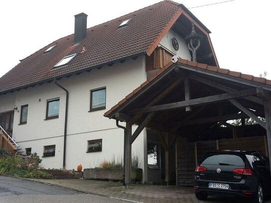 Horb - Dettensee - 2 Zi.-Whg. mit EBK, südlichem Balkon und Carport im Zweifam.-Haus