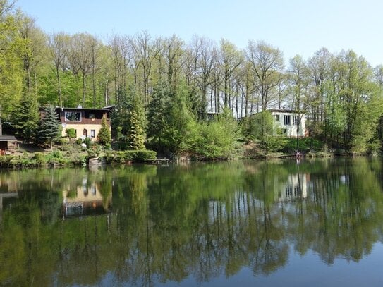 Ferienhaus in Colditz nahe Leipzig und Dresden // Wassergrundstück am See