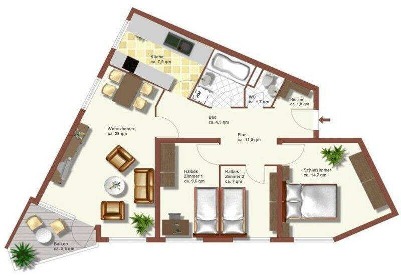 Wohnung für Familie mit WBS-Schein für 4 Räume! - Photo 1