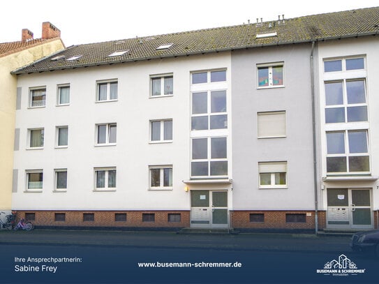 Komfortable 2-Zimmer-Wohnung mit Balkon in Hannover-Misburg - wird renoviert übergeben